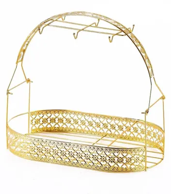 Immagine prodotto di Solidchoice - Portabicchieri dorato per 6 tazze e piattini