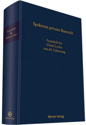 Produktbild von Spektrum privates Baurecht