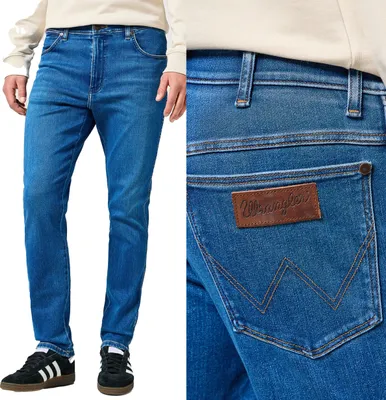 Produktbild von WRANGLER, Herren Jeanshosen, Straight fit, RIVER, W30 L32, Blau, Jeans, baggyjeans, buggy