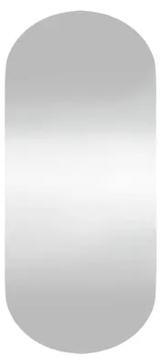 Obrázok produktu pre Oválny nástenný zrkadlo, 30x70 cm, s držiakmi na upevnenie na stenu