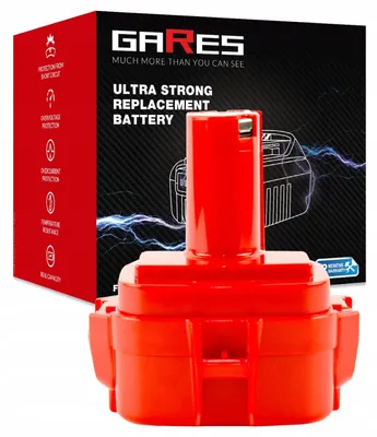 Zdjęcie produktu dla GARES Akumulator Bateria do elektronarzędzi Makita 1233 1235F 6223D | 12 V 3Ah | Wydajne Ogniwa High-Performance Zamiennik Premium | Wysoka Moc i Trwałość |