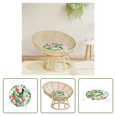 Immagine prodotto di The Living Store Cuscino rotondo multicolore Ø 60x11 cm Tessuto Oxford