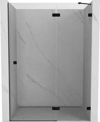 Produktbild von Mexen Lunar Duschdrehtür rechts 130 cm, transparent, schwarz - 834-130-000-70-00-P