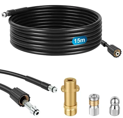 Rohrreinigungsschlauch 15 m, 180 bar, 60 °C, für Kärcher K2-K7