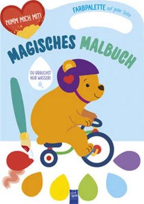 Immagine prodotto di Libro magico da colorare - copertina blu (orso)