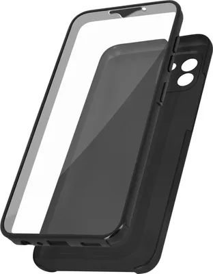 Produktbild von Avizar, Rundumhülle weich vorn hart hinten für Galaxy A03, Schwarz