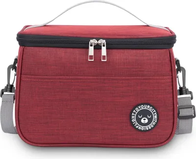 Produktbild von Kühltasche Klein 6.4L, Lunchbox Tasche, Lunchtasche Isoliert, Faltbar Kleine Kühltasche, Lunchbag, Lunch Tasche, Tragbar Lunchbox Tasche Arbeit Reisen Büro Picknick