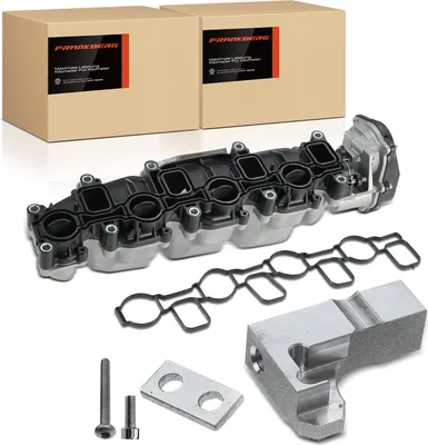 Produktbild von Frankberg 1x Ansaugkrümmer Saugrohrmodul+1x Stellmotor für VW Golf Passat Scirocco Audi A3 A4 A5 A6 Q5 TT
