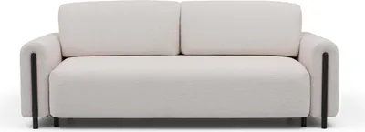 Produktbild von Krudox ARCA 3-Sitzer Schlafsofa Ausziehbar mit Bettkasten 244x97x97 cm Schlaffunktion 146x200 cm Stoff Jaffray 18 Holzfüße Schwarz