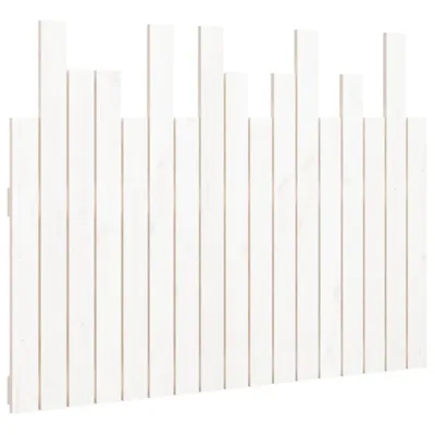 Image de vidaXL Tête de lit murale blanche 108x3x80 cm pin massif