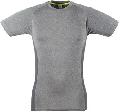 Obrázek produktu pro Tombo TL515 | Pánské tričko slim fit střihu - barva: šedá marl/šedá - velikost: XXL