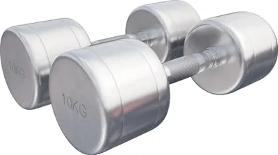 Produktbild von GORILLA SPORTS® Kurzhanteln - 2er Set, 20 kg (2x10 kg) Gewichte, Rutschfest, gerändelt, Verchromter Stahl - Hantelset, Rundhanteln, Kurzhantelset