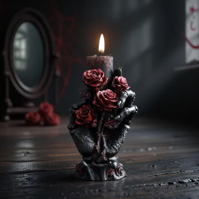 Produktbild von Halloween Totenkopf Hand Geist Zylinder Formen Silikon Welle Spirale Kerzenform - Silikon Harz Gießformen für Kerzen & Harz & Seife Handwerk Zubehör,