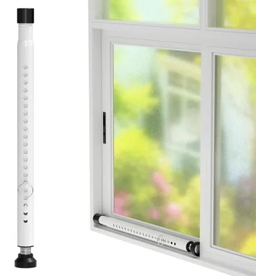 Imagen del producto de Barra de seguridad de 120 cm, ajustable, con un diámetro de 25 mm, para puertas correderas