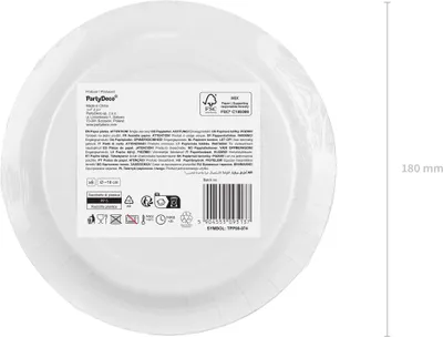 Produktbild von Pappteller 18cm 6er Set Dunkelblau