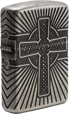 Obrázek produktu pro Zapalovače Zippo 29667 Croce Celtica Man Silver Metal