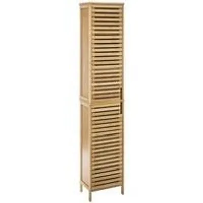 Image de Étagère de rangement en bambou 34 x 24 x 170 cm, très pratique