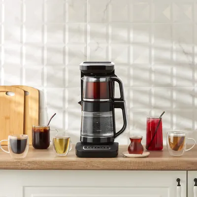 Produktbild von Karaca Robotea Pro 4 in 1, Schwarz, Chrom, Glas, Glas, 2,3 l, 25 Tassen, 1,5 l