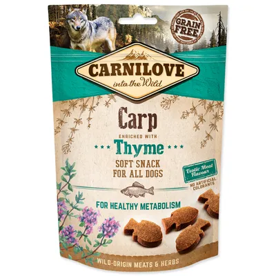 Produktbild von Carnilove Dog Soft Snack Karpfen mit Thymian 200gx10