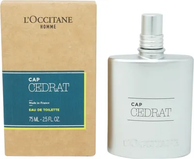 Obrázek produktu pro L'Occitane Cap Cédrat, Pánské, 75 ml, ALCOHOL - AQUA/WATER - PARFUM/FRAGRANCE - CITRUS MEDICA VULGARIS PEEL OIL - CINNAMAL - LIMONENE -..., 1 kusů