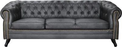 Produktbild von Premium Chesterfield Royce 3-Sitzer Sofa in Lederlook