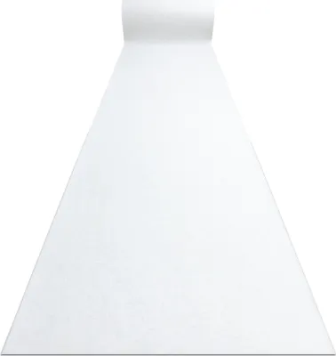 Produktbild von Läufer Antirutsch RUMBA Hochzeit 1950 einfarbig weiß 140cm Weiß 140x1400 cm