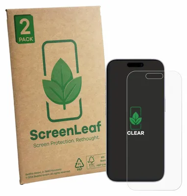 Produktbild von 2x ScreenLeaf Schutzfolie für Apple iPhone 17 Displayschutz Display Schutz Folie Klar Transparent