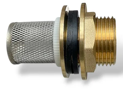 Produktbild von Regentonnendurchführung Filter Tankdurchführung 1 1/4" AG x 1" IG - Loch 43 mm