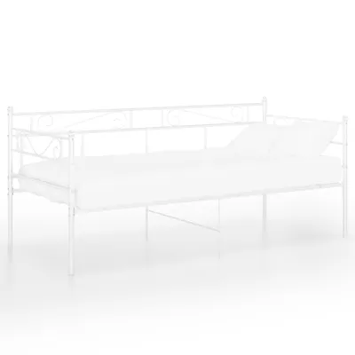 Produktbild von Schlafsofa Bettgestell Weiß Metall 90x200 cm