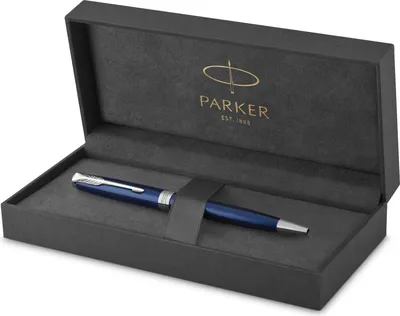Produktbild von Parker Sonnet Kugelschreiber | Blaue Lackierung | Mittlere Spitze | schwarze Tinte | Geschenkbox