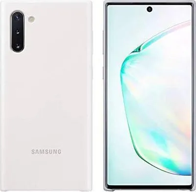 Produktbild von Samsung Galaxy Note 10 Hülle - Silikon - Samsung Backcover - Weiß