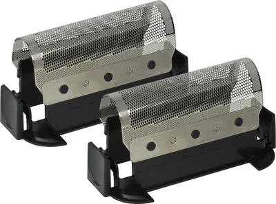 Produktbild von vhbw 2x Scherfolie kompatibel mit Braun 5561, 5563, 5420, 5554, 5421, 5556, 5526, 5428, 5426, 5422, 5423 Elektrorasierer + Rahmen, schwarz/silber
