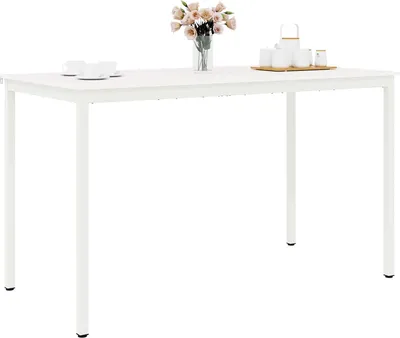Obrázok produktu pre Barový stôl SYFAX™ biely 110 x 55 x 105 cm z masívneho borovicového dreva