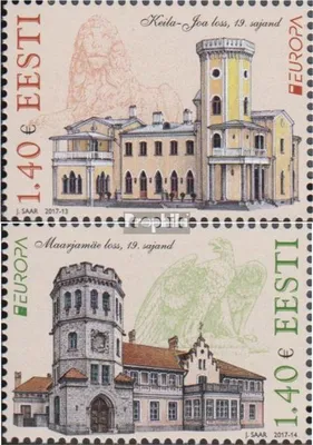 Produktbild von Briefmarken Estland 2017 Mi 890-891 (kompl.Ausg.) postfrisch Burgen und Schlösser