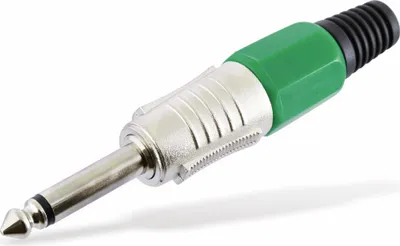 Obrázok produktu pre Konektor Jack, 6,3 mm, mono, zelený