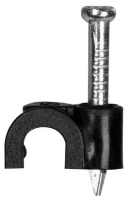 Obrázek produktu pro Držák kabelů, 10 mm, černý, model H.7008C /Balení = 100 kusů/