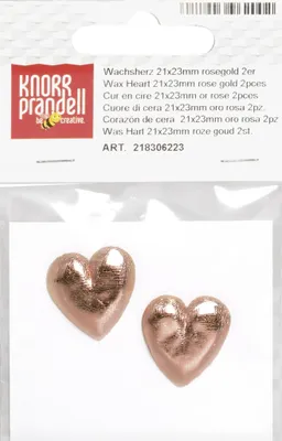 Produktbild von KNORR PRANDELL 218306223 Wachsherz 21 x 23 mm roségold