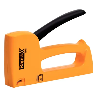 Image de Rapid 20443950 Rapid Agrafeuse manuelle HOBBY R13 ergonomic, jaune, sous blister