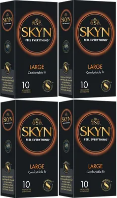 Produktbild von 40 Stück SKYN Large Große Latexfreie Kondome für Männer Hauchzart 56mm Breite