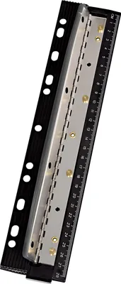Immagine prodotto di WEDO Taschenlocher Business 4fach Metall mit Lineal 28 cm Sk