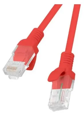 Zdjęcie produktu dla Lanberg PCU6-20CC-0200-R, 2 m, Cat6, U/UTP (UTP), RJ-45, RJ-45, Czerwony