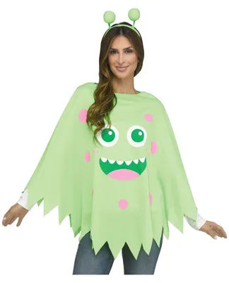 Produktbild von Monster Poncho in Grün als Halloween Kostüm