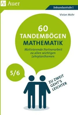 Produktbild von 60 Tandembögen Mathematik in den Klassen 5 und 6