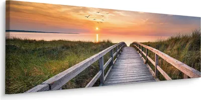 Obrázek produktu pro Obraz na plátně SEA Dune Beach Sunset 145x45cm