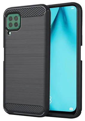 Zdjęcie produktu dla Techsuit Carbon Silicone etui do Huawei P40 lite – czarne