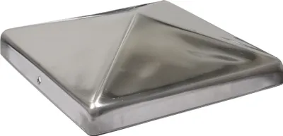 Image de Capuchon de poteau en acier inoxydable 14,5 x 14,5 cm - Par pièce