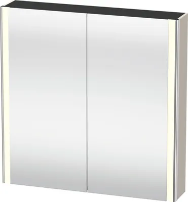 Image de Duravit XSquare armoire de toilette avec éclairage LED, 800x800x155mm, XS7112091910000