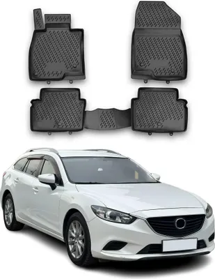 Produktbild von 2012-2021 Mazda 6 Kombi Fußmatten TPE Schwarz 4 tlg