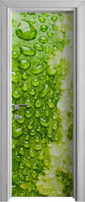 Produktbild von Tür Selbstklebende 70x210 cm Türfolie Türtapete Klebefolie - Wassertropfen Wassermelone