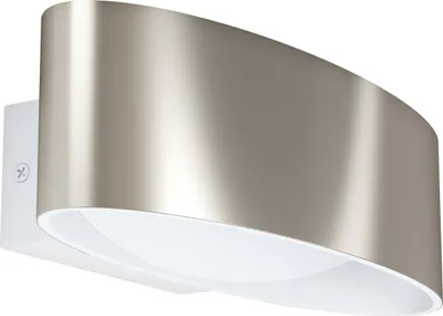 Produktbild von MACCACARI Wand-/Deckenleuchte Lampe Beleuchtung - L27 x H7,5 x AL13 cm - weiß, nickel-matt - IP20